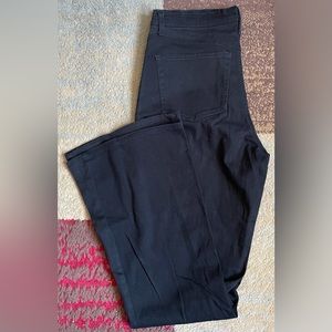 Womens juniors black jeans denim stretch bootcut pants size 9